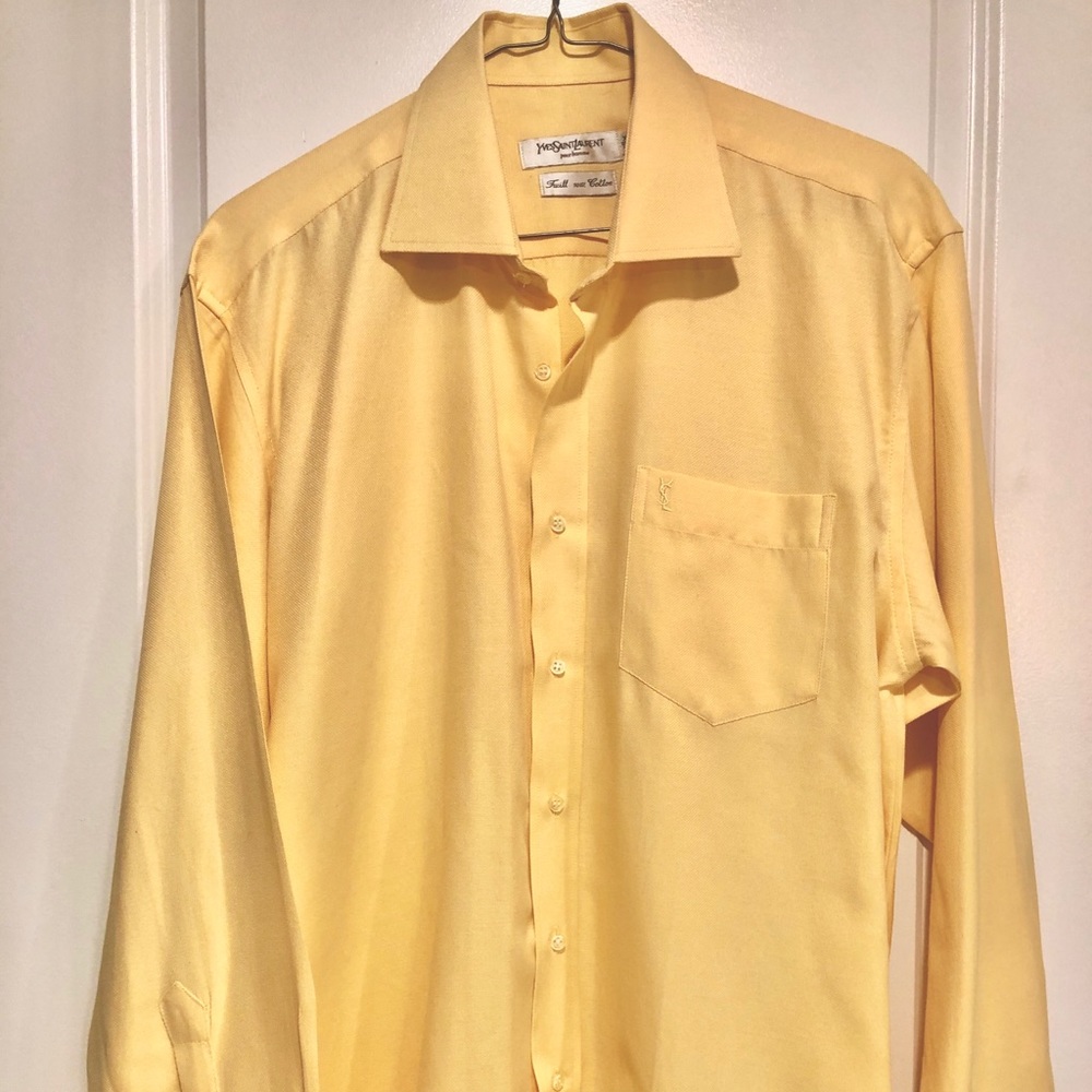 Yellow men shirt YSL